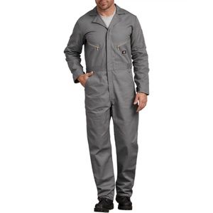 NWT Deluxe Cotton Long Sleeve Coveralls, 4XL Grey